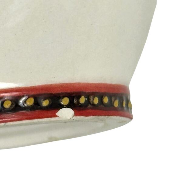 Fitz and Floyd Damask Holiday Red White Gold 4.5" Tall Coffee/Tea/Cup/Mug - Picture 6 of 7